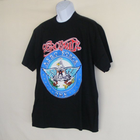 AEROSMITH Aero force One Tee, XL Logo/Crested 1993 - Picture 4 of 9